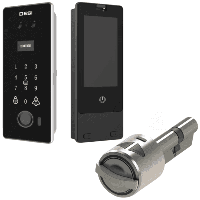 DESi QUiC Vision V002 Yüz Tanıma – Şifre – Avuç İzi – Kart – Canlı Görüşme ve Utopic RX / RXe / R+ Akıllı Kilitler İle Uyum akıllı kilit ürün görseli